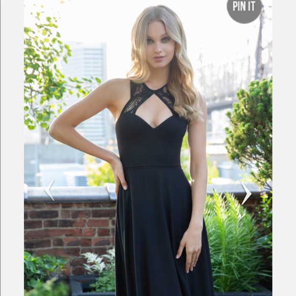 hayley paige Dresses & Skirts - Hayley Paige black bridesmaid formal dress